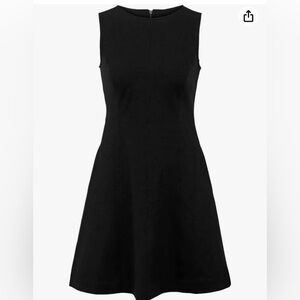 NWT Spanx Perfect Fit & Flare Sleeveless Ponte Stretch Dress Black